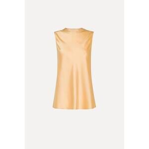 NEW FORTE FORTE women's silk satin top in honey